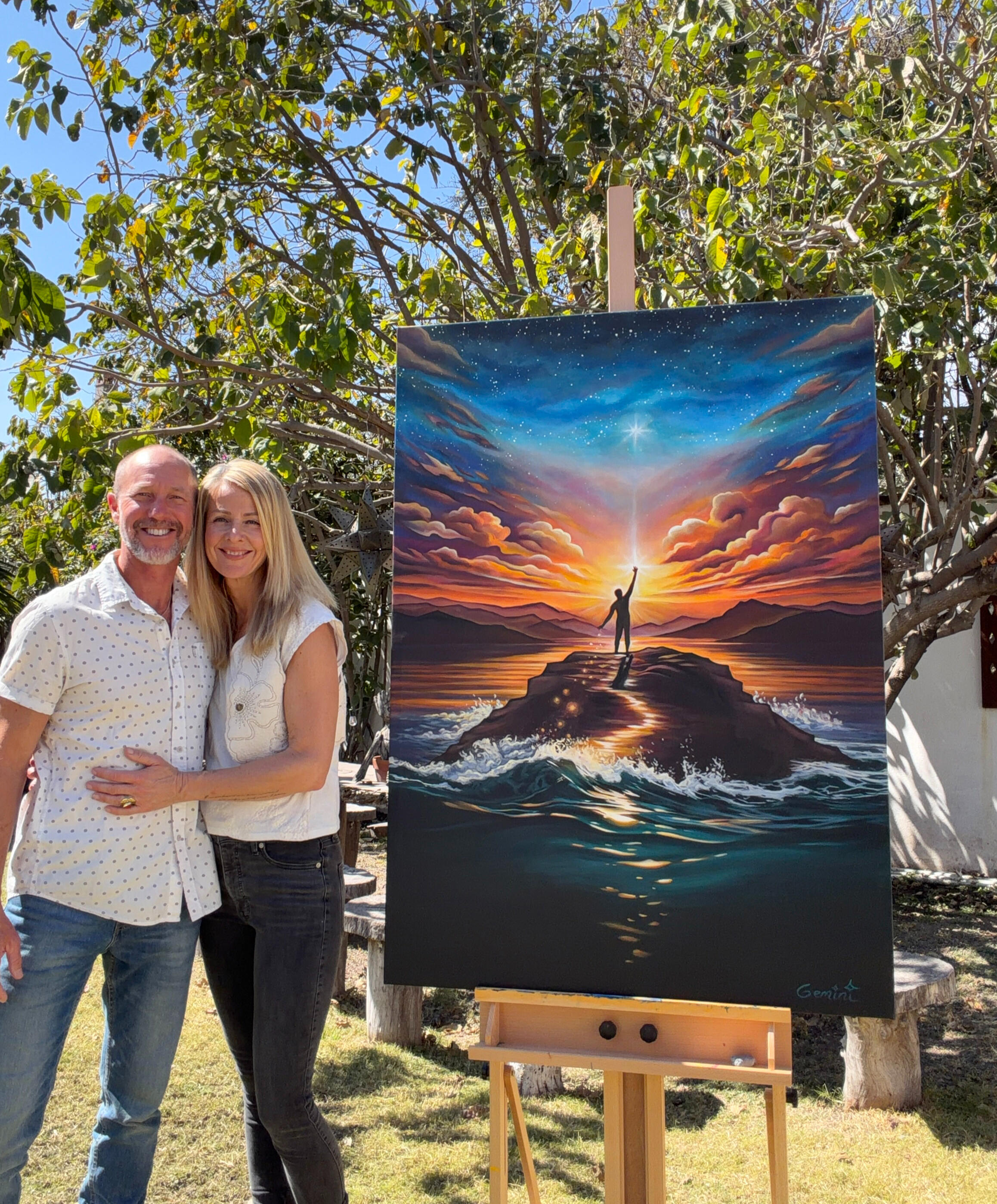 Artists Stephanie Clair and Grant Pecoff